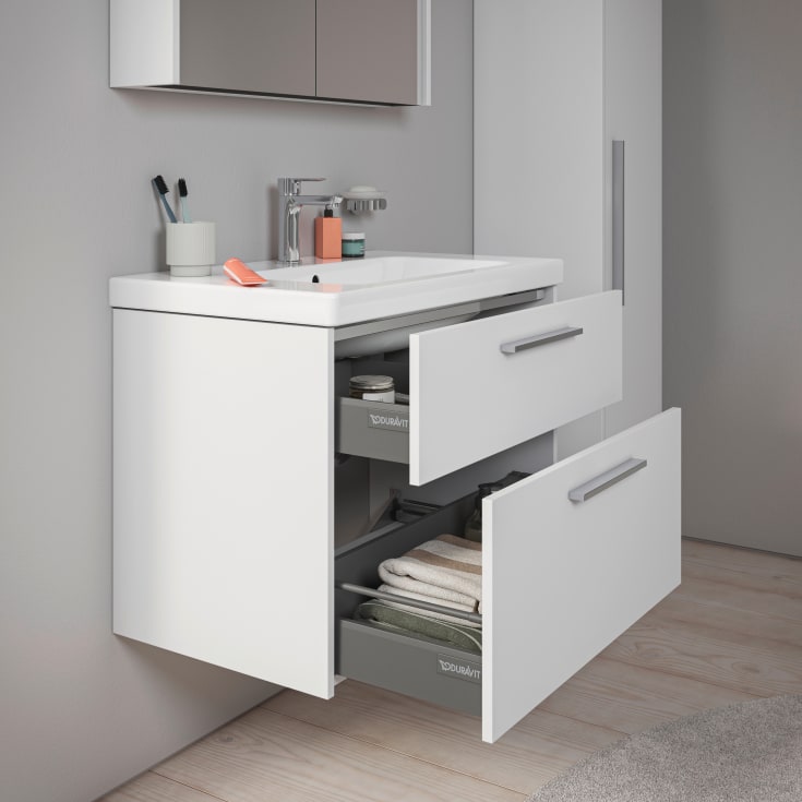Duravit D-Code tvättställsunderskåp, 78,4x46 cm, matt vit