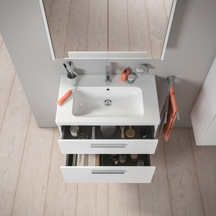 Duravit D-Code underskab, 78,4x46 cm, mat hvid