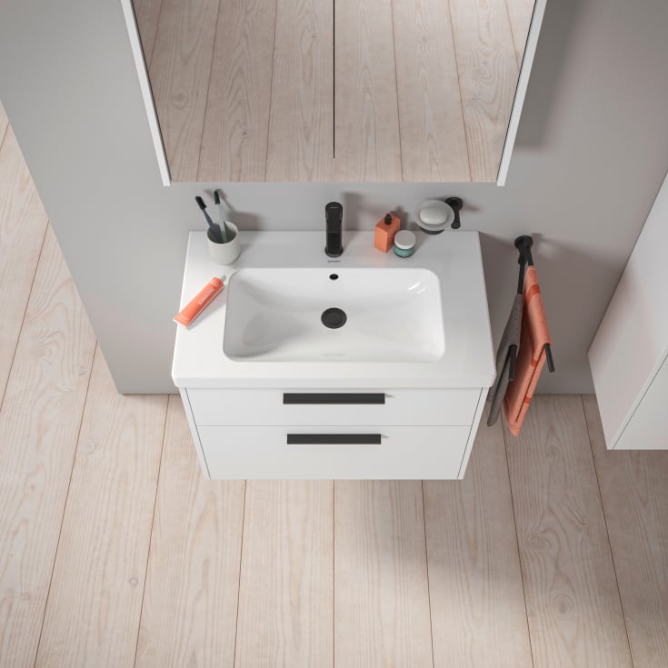 Duravit D-Code servantskap, 78,4x46 cm, hvit matt