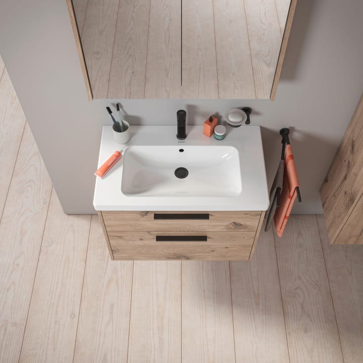 Duravit D-Code tvättställsunderskåp, 78,4x46 cm, ek