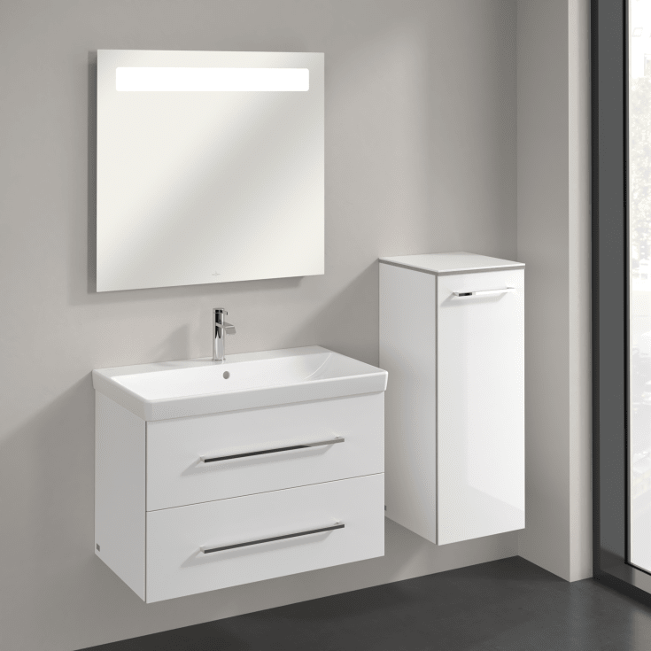 Villeroy & Boch Avento A895 väggskåp, 34,8x88,8 cm, höger, vit