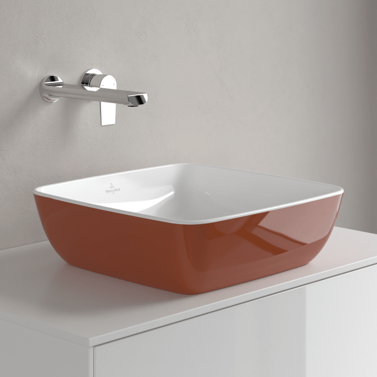 Villeroy & Boch Artis hÄndvask, 41x41 cm, orange