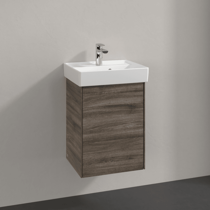 Villeroy & Boch Collaro servantskap, 41x34,4 cm, høyre, grå eik