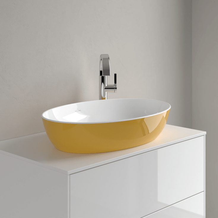 Villeroy & Boch Artis tvättställ, 61x41 cm, gul