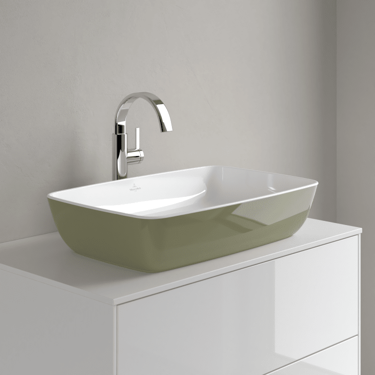 Villeroy & Boch Artis håndvask, 58x38,5 cm, grøn
