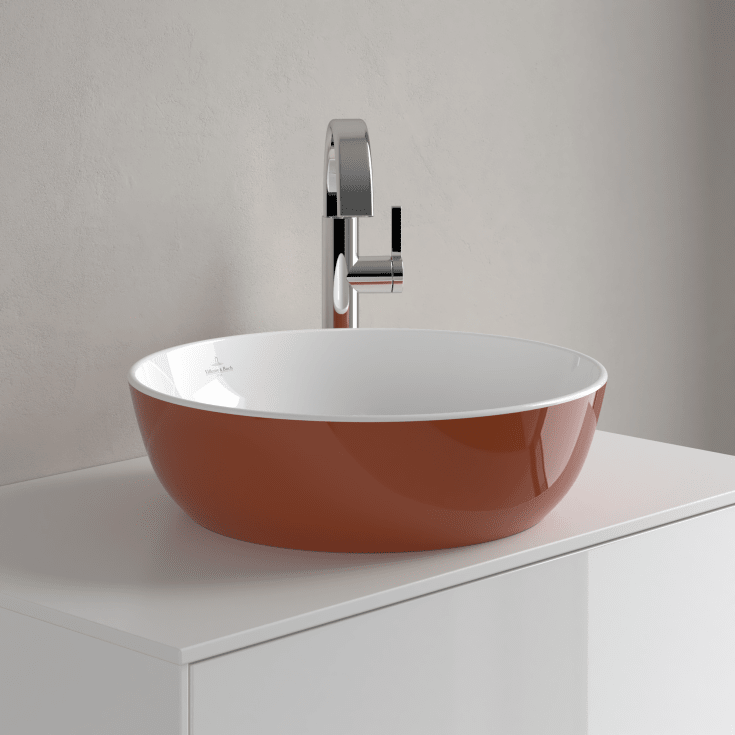 Villeroy & Boch Artis tvättställ, Ø43 cm, orange