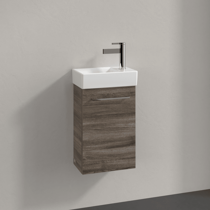 Villeroy & Boch Avento Vanity underskab, 33,6x23,2 cm, venstre, grĂ¥ eg