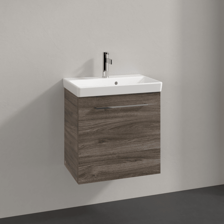 Villeroy & Boch Avento A888 servantskap, 52,6x38,2 cm, høyre, grå eik