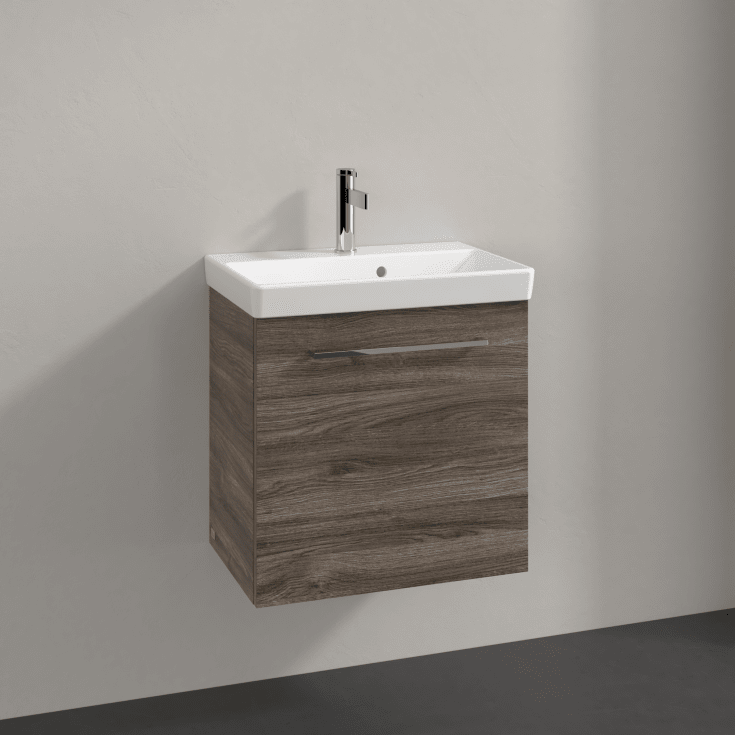 Villeroy & Boch Avento A888 servantskap, 52,6x38,2 cm, venstre, grĂ¥ eik