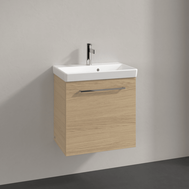 Villeroy & Boch Avento A888 tvättställsunderskåp, 52,6x38,2 cm, vänster, ek
