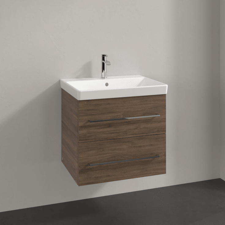 Villeroy & Boch Avento A889 tvättställsunderskåp, 57,6x48,2 cm, brun ek
