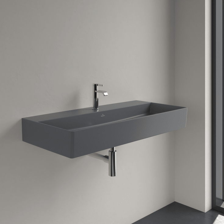 Villeroy & Boch Memento 2.0 tvättställ, 100x47 cm, matt grå