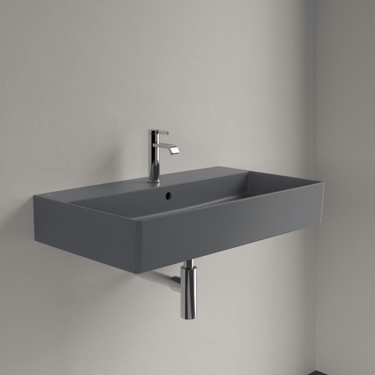 Villeroy & Boch Memento 2.0 håndvask, 80x47 cm, mat grå