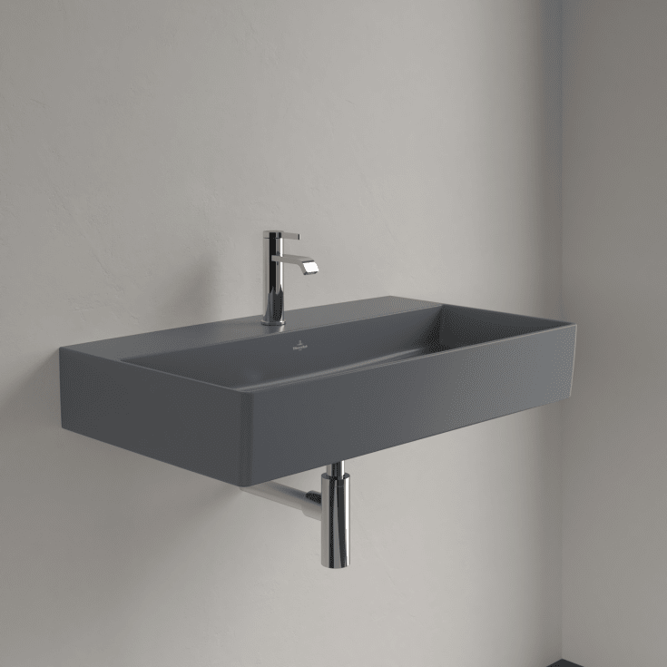 Villeroy & Boch Memento 2.0 håndvask, 80x47 cm, mat grå