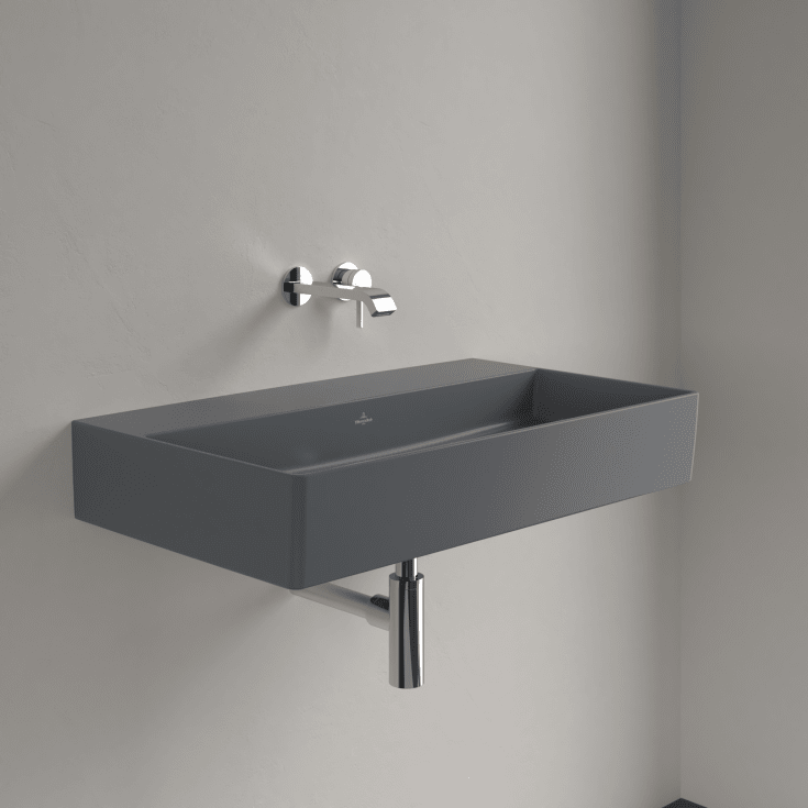 Villeroy & Boch Memento vegghengt servant, 80x47 cm, med CeramicPlus, grĂ¥
