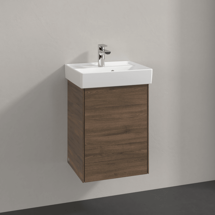 Villeroy & Boch Collaro servantskap, 41x34,4 cm, venstre, brun eik