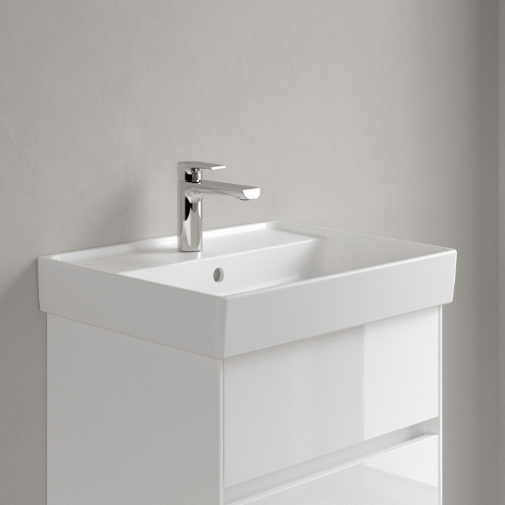 Villeroy & Boch Collaro vegghengt servant, 55x44 cm, med CeramicPlus, hvit