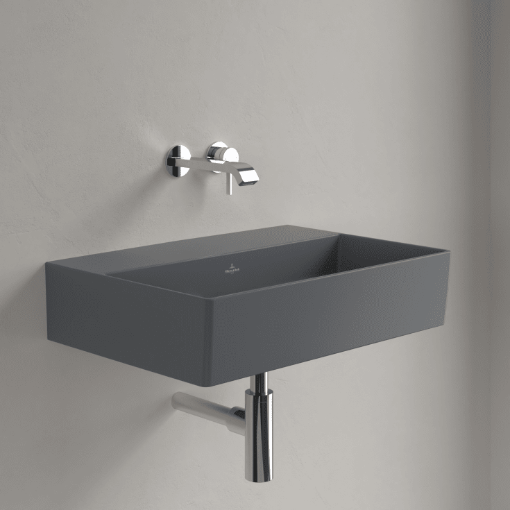 Villeroy & Boch Memento 2.0 tvättställ, 60x42 cm, matt grå