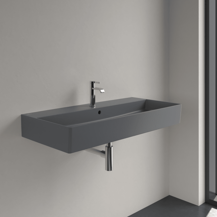 Villeroy & Boch Memento 2.0 tvättställ, 100x47 cm, matt grå