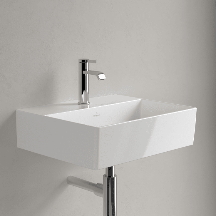 Villeroy & Boch Memento vegghengt servant, 50x42 cm, med CeramicPlus, hvit