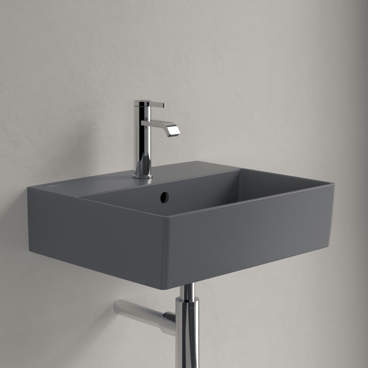 Villeroy & Boch Memento 2.0 tvättställ, 50x42 cm, matt grå