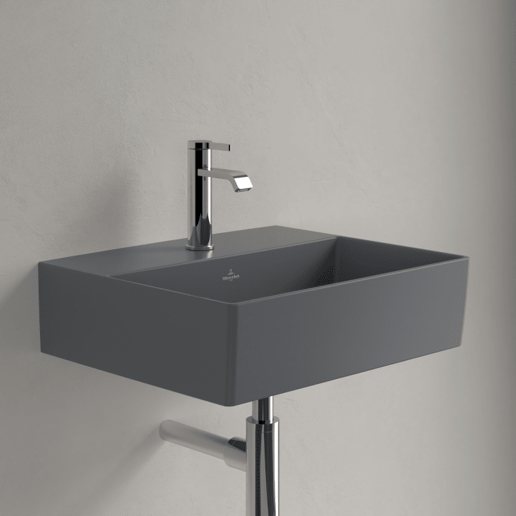 Villeroy & Boch Memento 2.0 tvättställ, 50x42 cm, matt grå