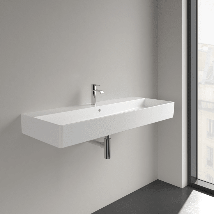 Villeroy & Boch Memento møbelservant, 120x47 cm, med CeramicPlus, hvit