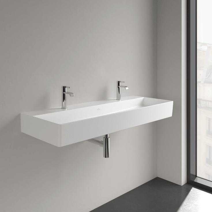 Villeroy & Boch Memento 2.0 tvättställ, 120x47 cm, matt vit