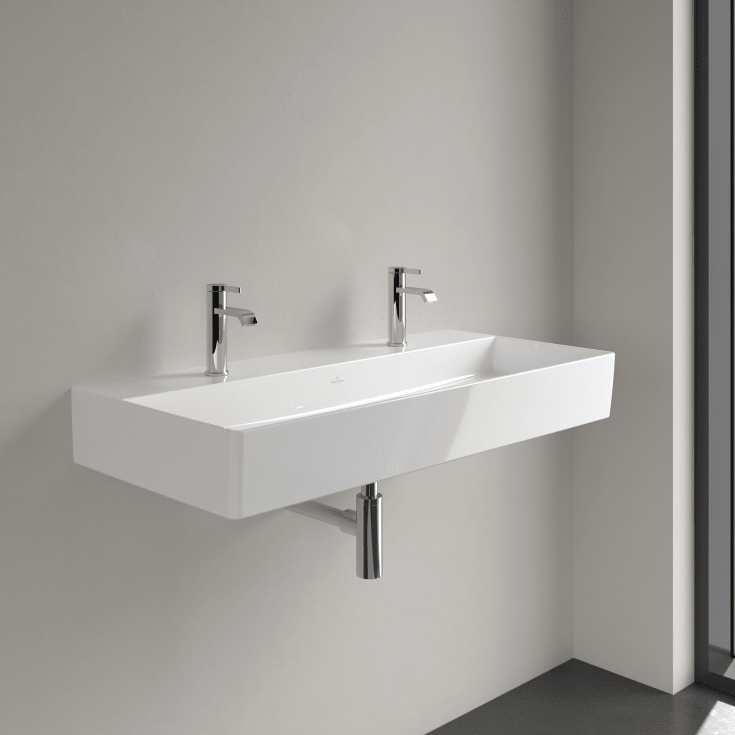 Villeroy & Boch Memento vegghengt servant, 100x47 cm, hvit