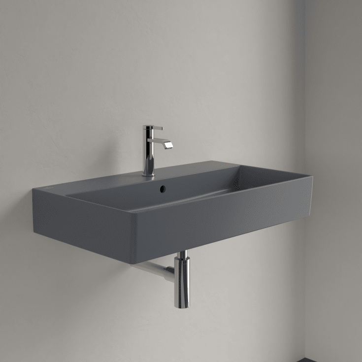Villeroy & Boch Memento 2.0 tvättställ, 80x47 cm, matt grå