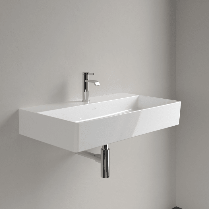 Villeroy & Boch Memento møbelservant, 80x47 cm, med CeramicPlus, hvit