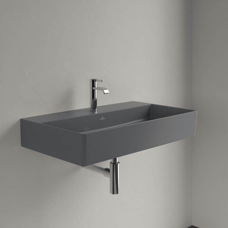 Villeroy & Boch Memento 2.0 tvättställ, 80x47 cm, matt grå