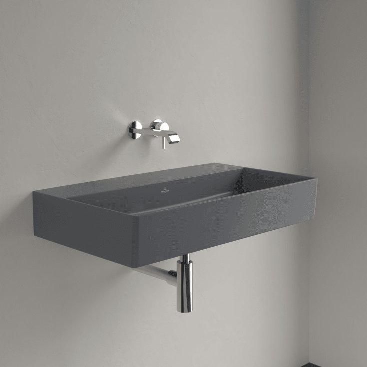 Villeroy & Boch Memento 2.0 tvättställ, 80x47 cm, matt grå