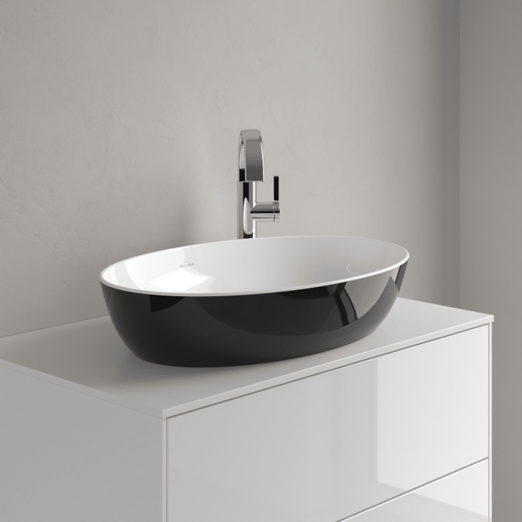 Villeroy & Boch Artis toppmontert servant, 61x41 cm, sort