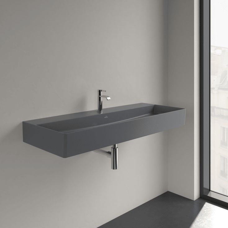 Villeroy & Boch Memento 2.0 tvättställ, 120x47 cm, matt grå
