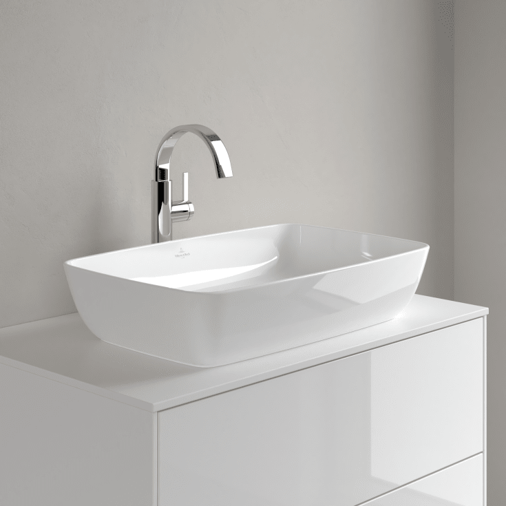 Villeroy & Boch Artis toppmontert servant, 58x38 cm, med CeramicPlus, hvit