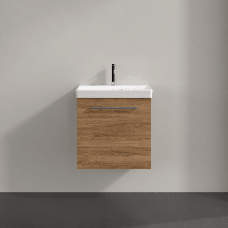 Villeroy & Boch Avento A888 tvättställsunderskåp, 52,6x38,2 cm, höger, mörk ek