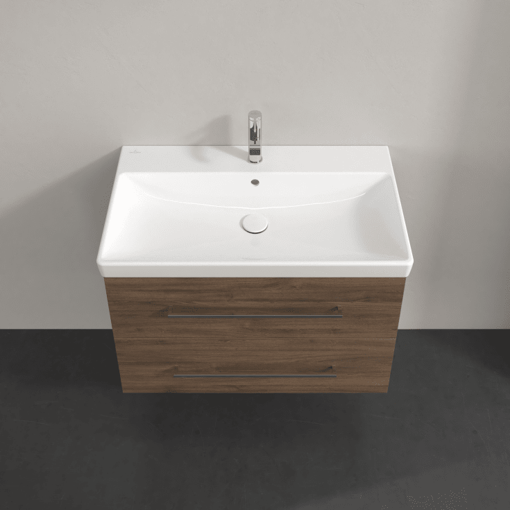 Villeroy & Boch Avento A891 tvättställsunderskåp, 77,6x48,2 cm, brun ek