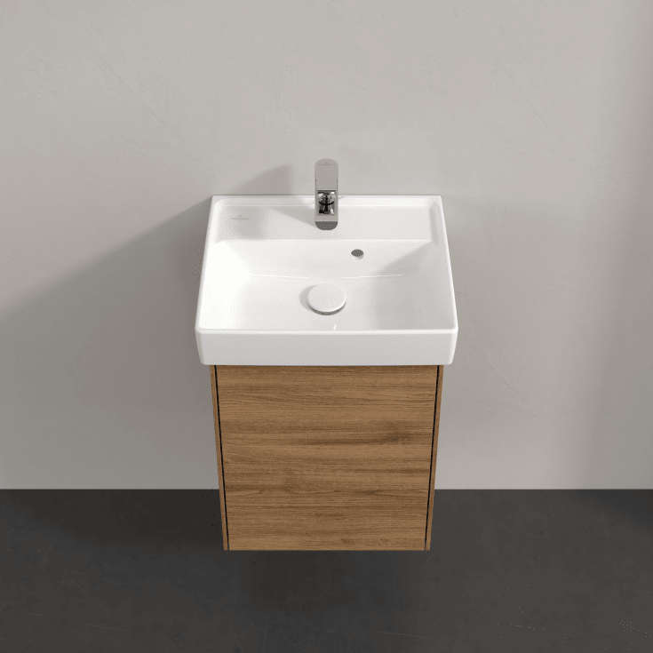 Villeroy & Boch Collaro underskab, 41x34,4 cm, venstre, mørk eg