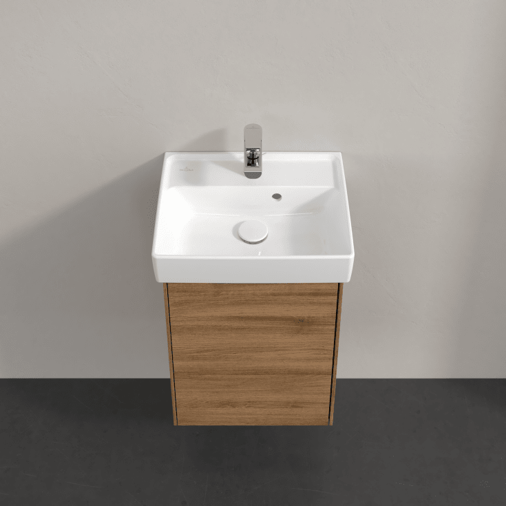 Villeroy & Boch Collaro underskab, 41x34,4 cm, højre, mørk eg