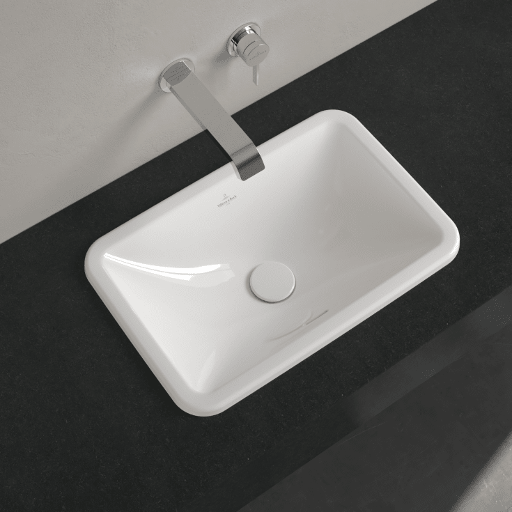 Villeroy & Boch Loop & Friends servant for nedfelling, 51x34 cm, med CeramicPlus, hvit