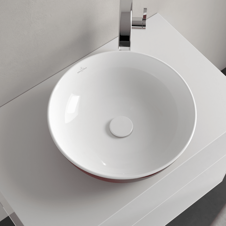 Villeroy & Boch Artis toppmontert servant, Ø43 cm, rød