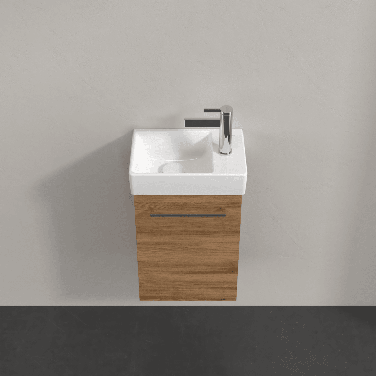 Villeroy & Boch Avento Vanity underskab, 33,6x23,2 cm, venstre, mørk eg