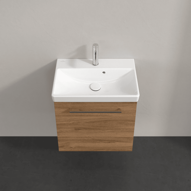 Villeroy & Boch Avento A888 tvättställsunderskåp, 52,6x38,2 cm, höger, mörk ek