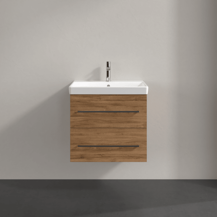 Villeroy & Boch Avento A889 tvättställsunderskåp, 57,6x48,2 cm, mörk ek