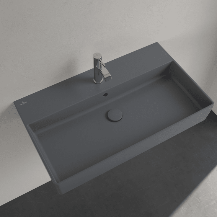 Villeroy & Boch Memento 2.0 håndvask, 80x47 cm, mat grå