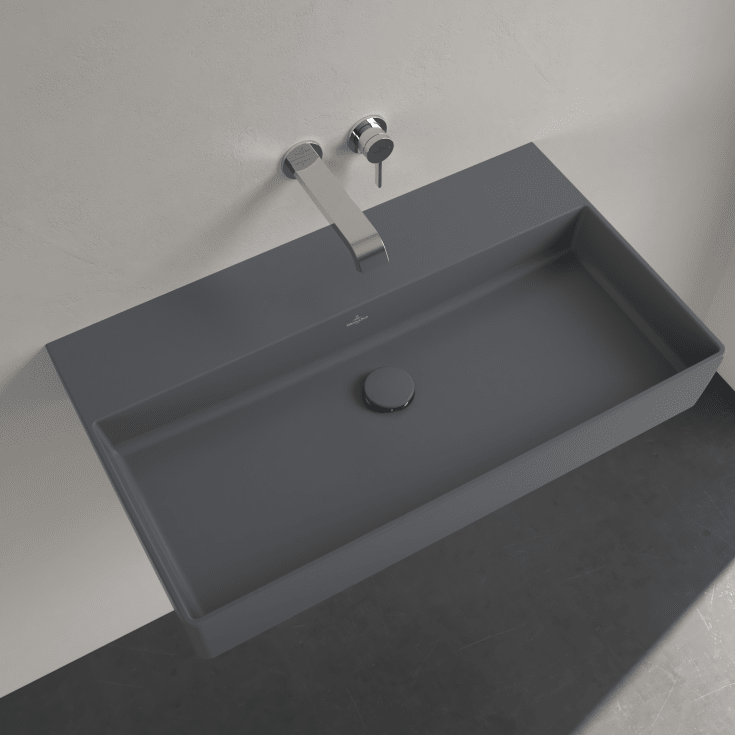 Villeroy & Boch Memento 2.0 tvättställ, 80x47 cm, matt grå