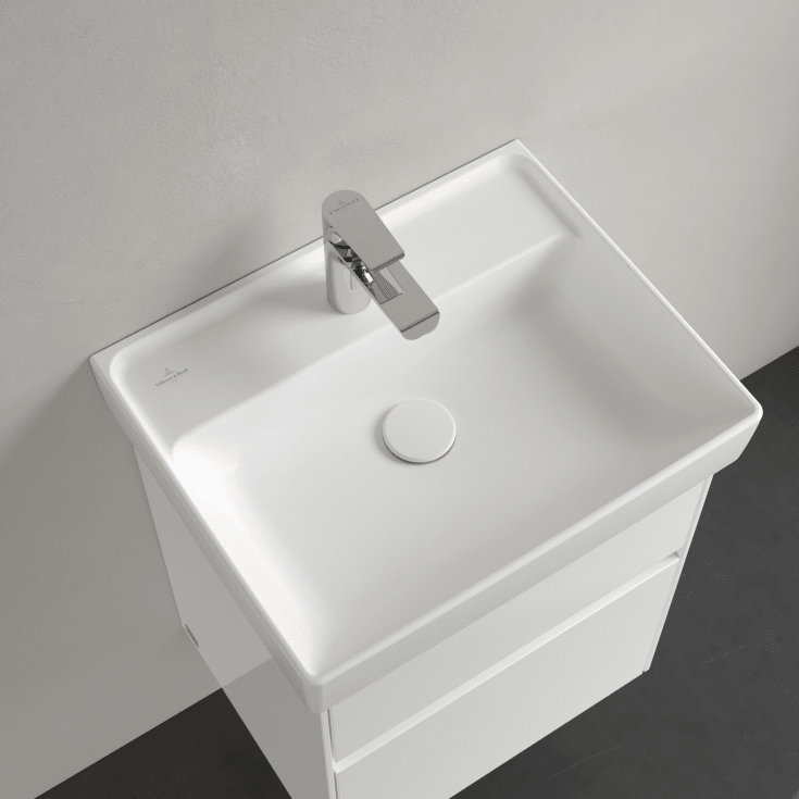 Villeroy & Boch Collaro vegghengt servant, 50x40 cm, med CeramicPlus, hvit