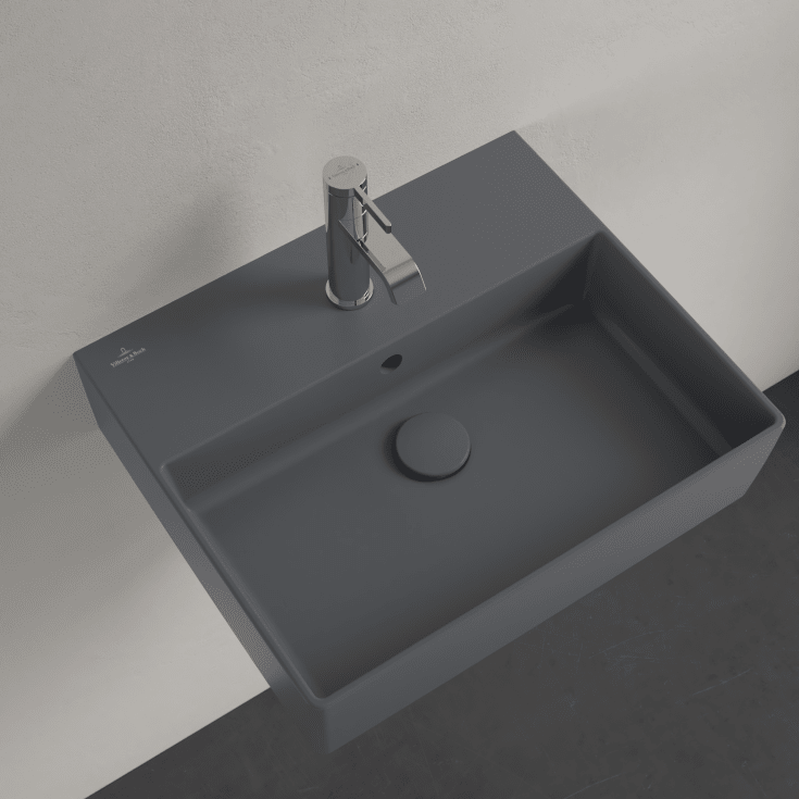 Villeroy & Boch Memento 2.0 tvättställ, 50x42 cm, matt grå