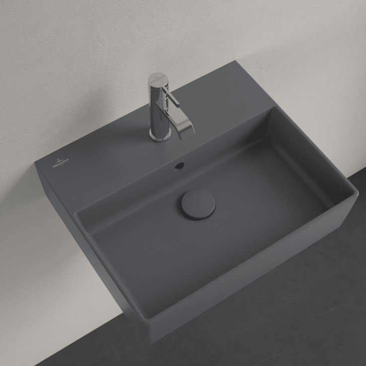 Villeroy & Boch Memento 2.0 tvättställ, 50x42 cm, matt grå